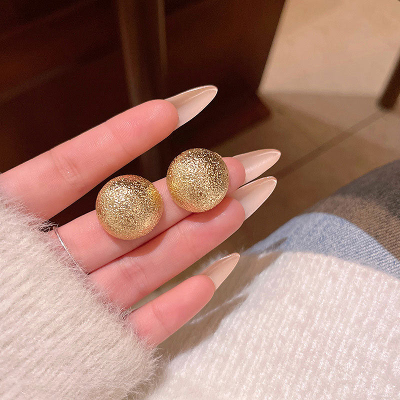 Earring Stud Retro High End Small Bean XEA2069