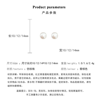 Earring Stud Sweet Temperamen Cherry Blossom Steamed Bun XEA2074