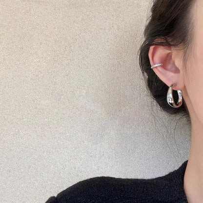 Earring Stud Minimalist Style Simple C Shaped XEA2085