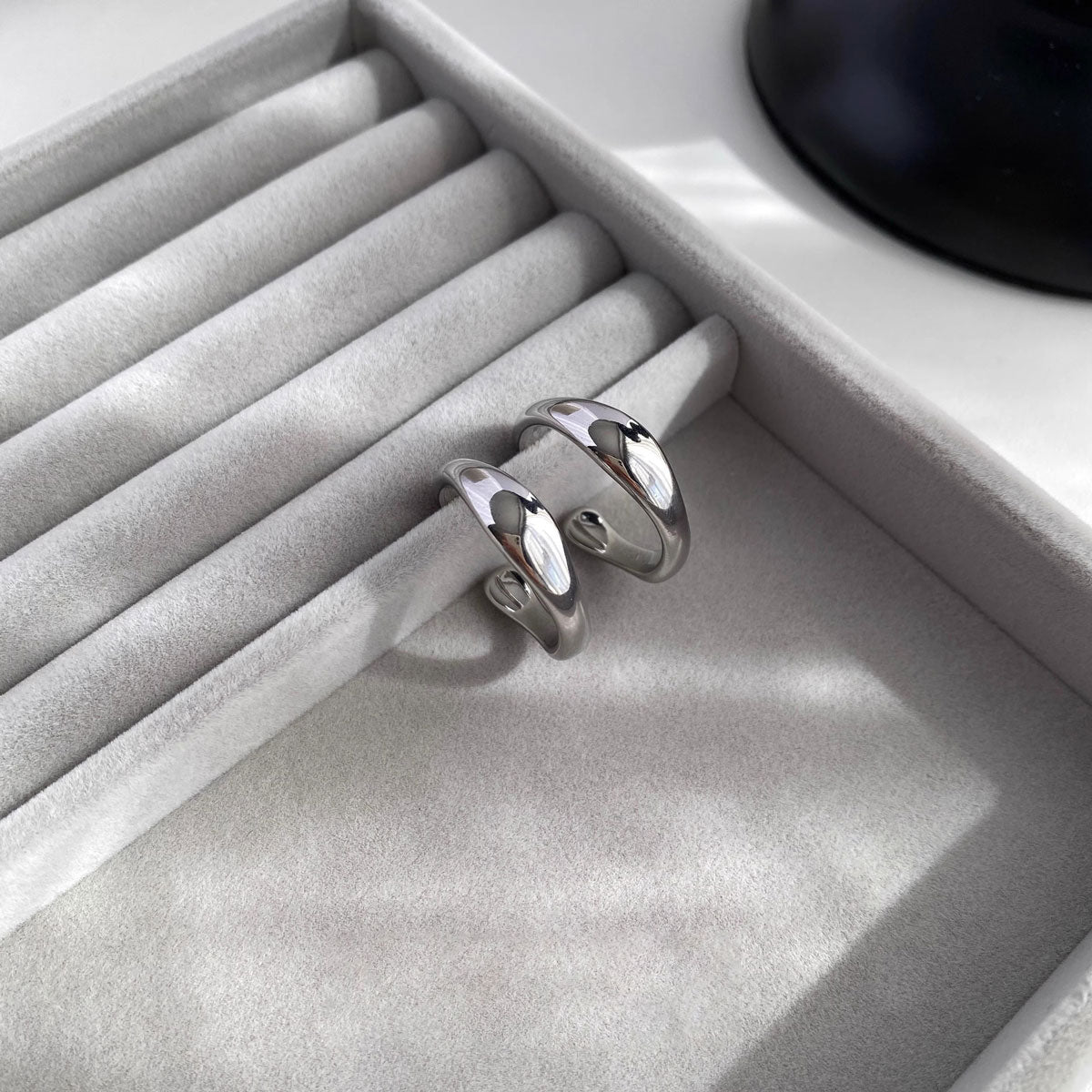 Earring Stud Minimalist Style Simple C Shaped XEA2085