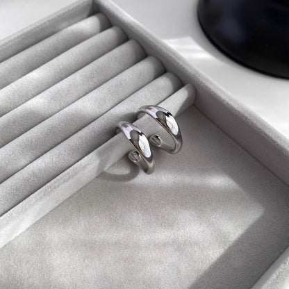 Earring Stud Minimalist Style Simple C Shaped XEA2085