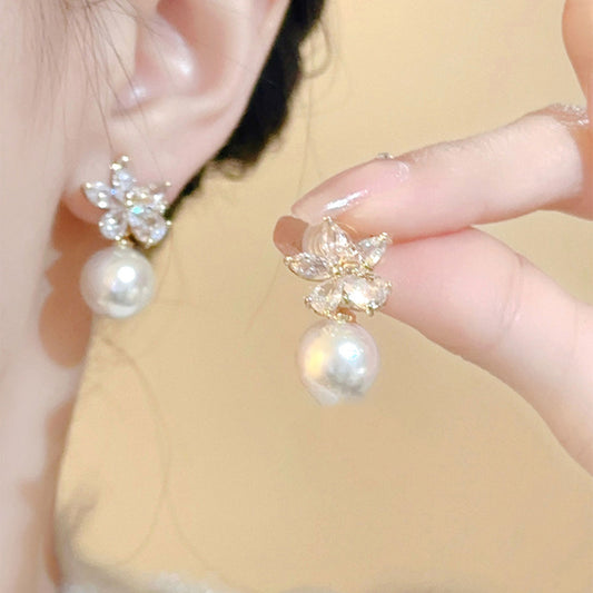 Earring Stud Hot Style Zircon Flower XEA2230