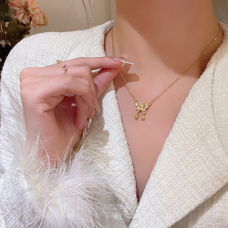 Necklace Light Luxury Niche High End Butterfly Pendant XNX1654
