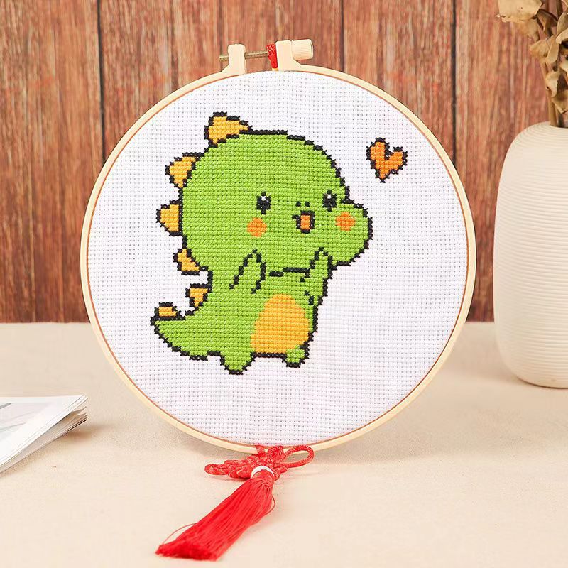 DIY Craft Sulam Kristik Strimin Cross Stitch Sodastitch Karakter Lucu