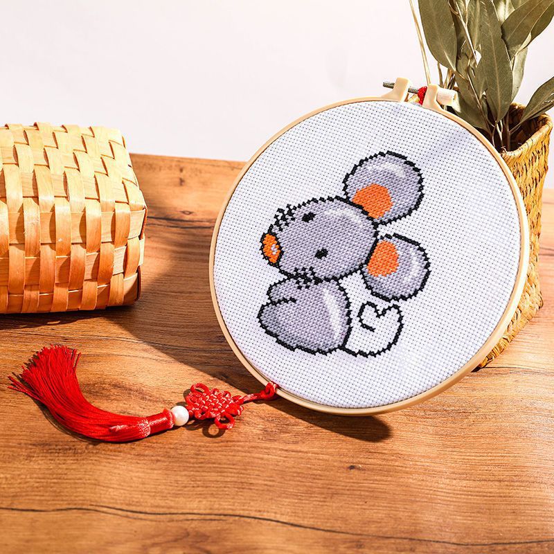 DIY Craft Sulam Kristik Strimin Cross Stitch Sodastitch Zodiac Animal