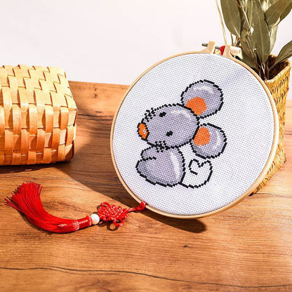 DIY Craft Sulam Kristik Strimin Cross Stitch Sodastitch Zodiac Animal