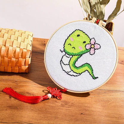 DIY Craft Sulam Kristik Strimin Cross Stitch Sodastitch Zodiac Animal