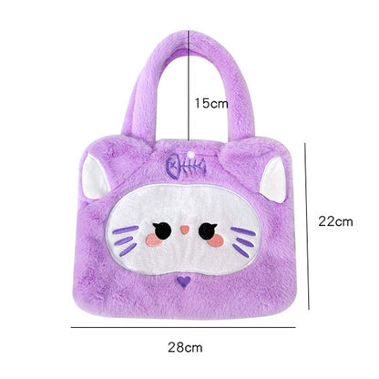 Tas Bulu Lucu Karakter Shoulder Tote Bag Cute Fluffy Anak Les Shopping YCO0364