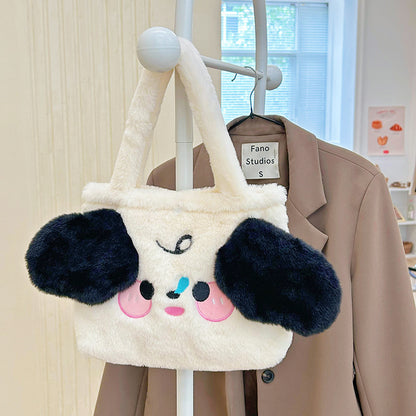 Tas Bulu Lucu Karakter Shoulder Tote Bag Cute Fluffy Anak Les Shopping YCO0364