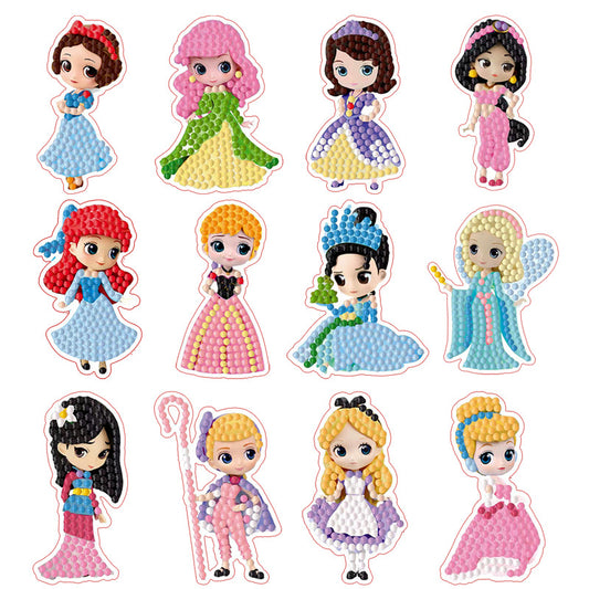 DIY 5D Diamond Painting Sticker Karakter Stiker Set D