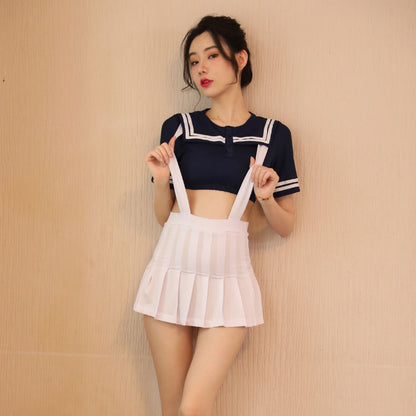 Lingerie Costume Student Top and Suspender Skirt ZU1206