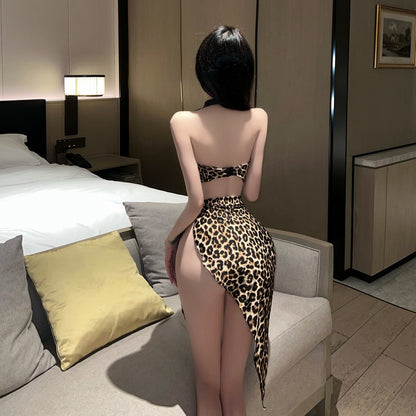 Lingerie Two Pieces Slant Skirt Open Side ZU1427