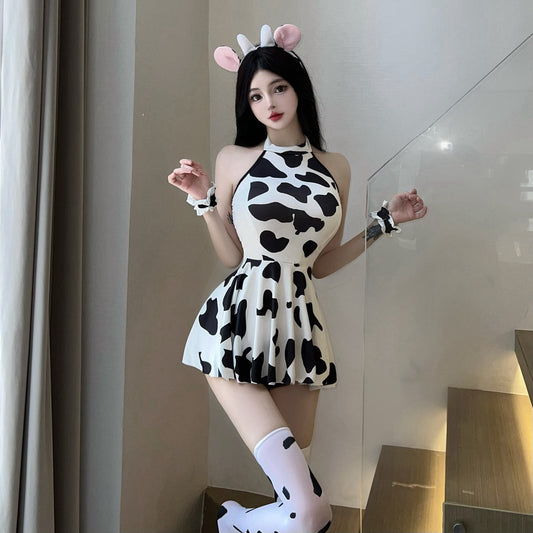 Lingerie Costume Cow Babydoll Halter ZU1525