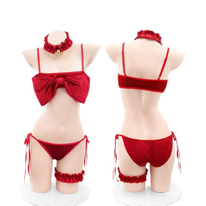Lingerie Two Pieces Big Knot Chest ZU6408