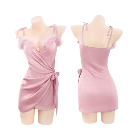 Lingerie Babydoll Fur Top ZU6422