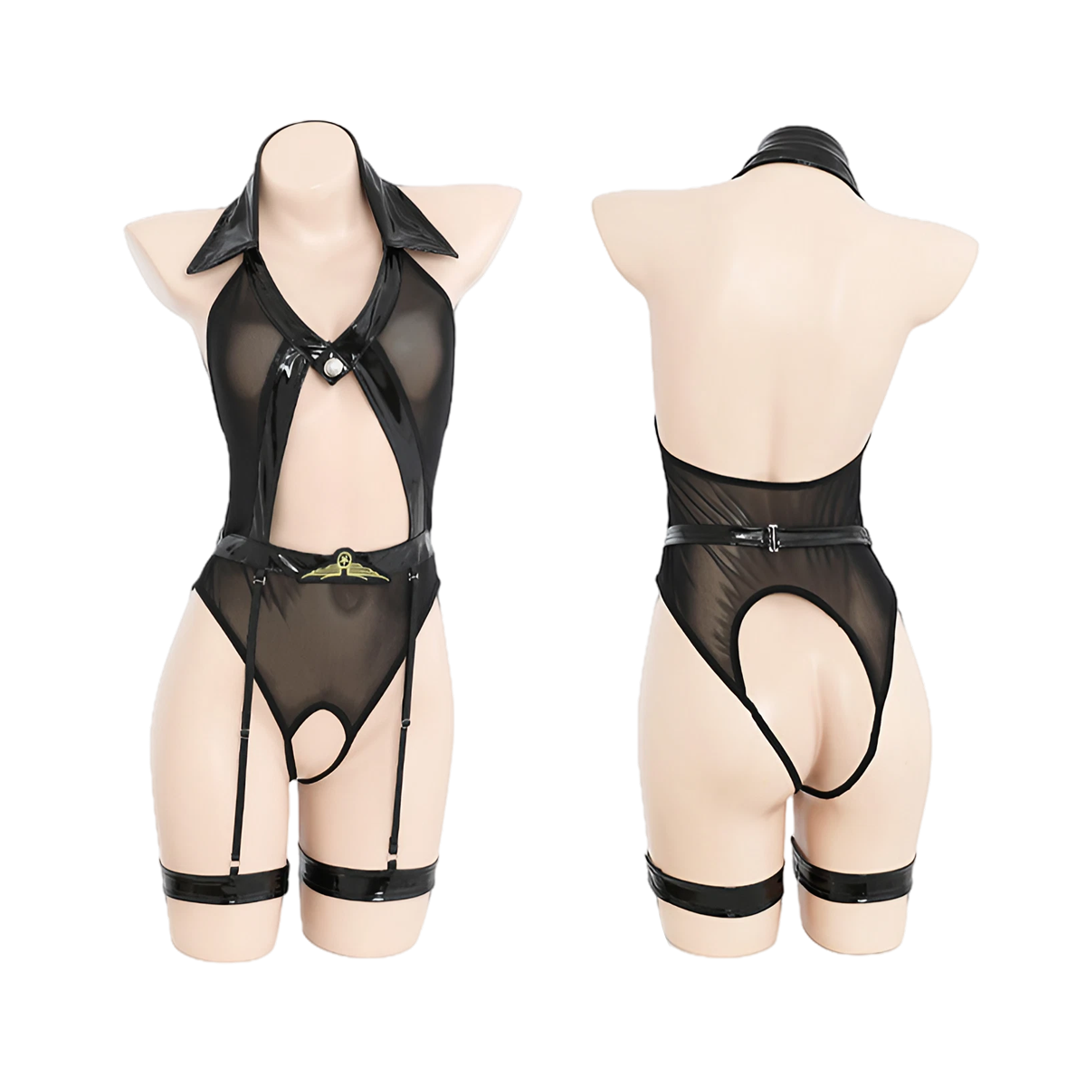 Lingerie Costume Police Teddy Open Center ZU6855