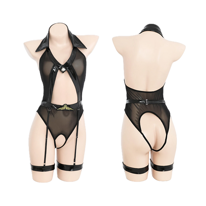 Lingerie Costume Police Teddy Open Center ZU6855