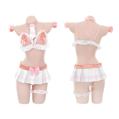 Lingerie Two Pieces Bow Knot Skirt ZU6955