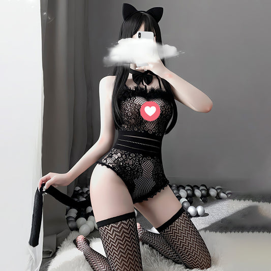 Lingerie Costume Cat Teddy Bodystocking ZU7447
