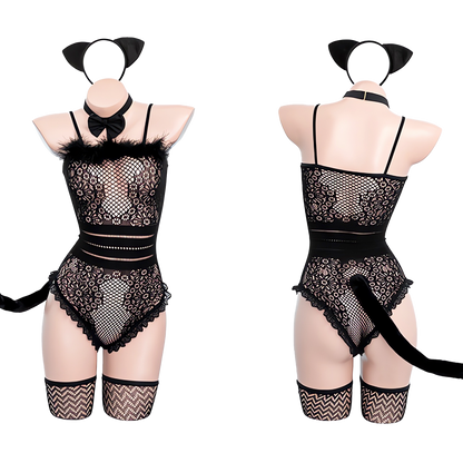 Lingerie Costume Cat Teddy Bodystocking ZU7447