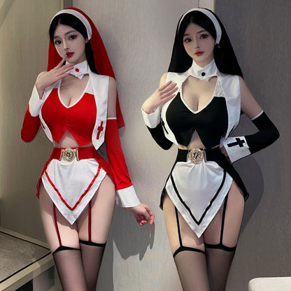 Lingerie Costume Nun Two Pieces Dual Tone ZUP122