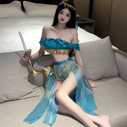 Lingerie Costume Dancer Two Pieces Tassel ZUP394