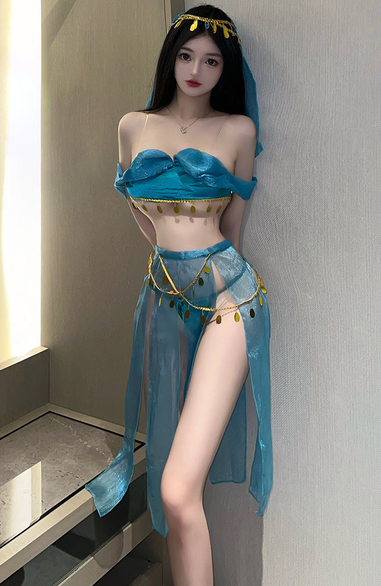Lingerie Costume Dancer Two Pieces Tassel ZUP394
