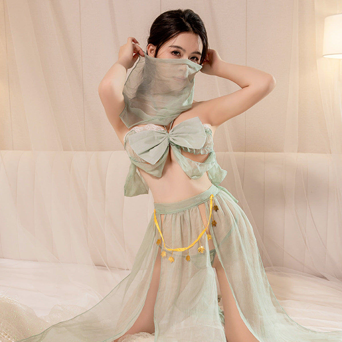 Lingerie Costume Ancient Butterfly Two Pieces Skirt ZUP400