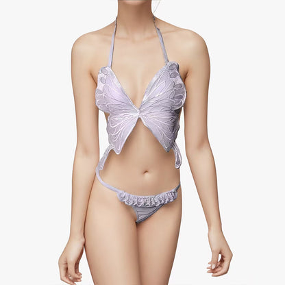 Lingerie Two Pieces Butterfly Mesh ZUX343