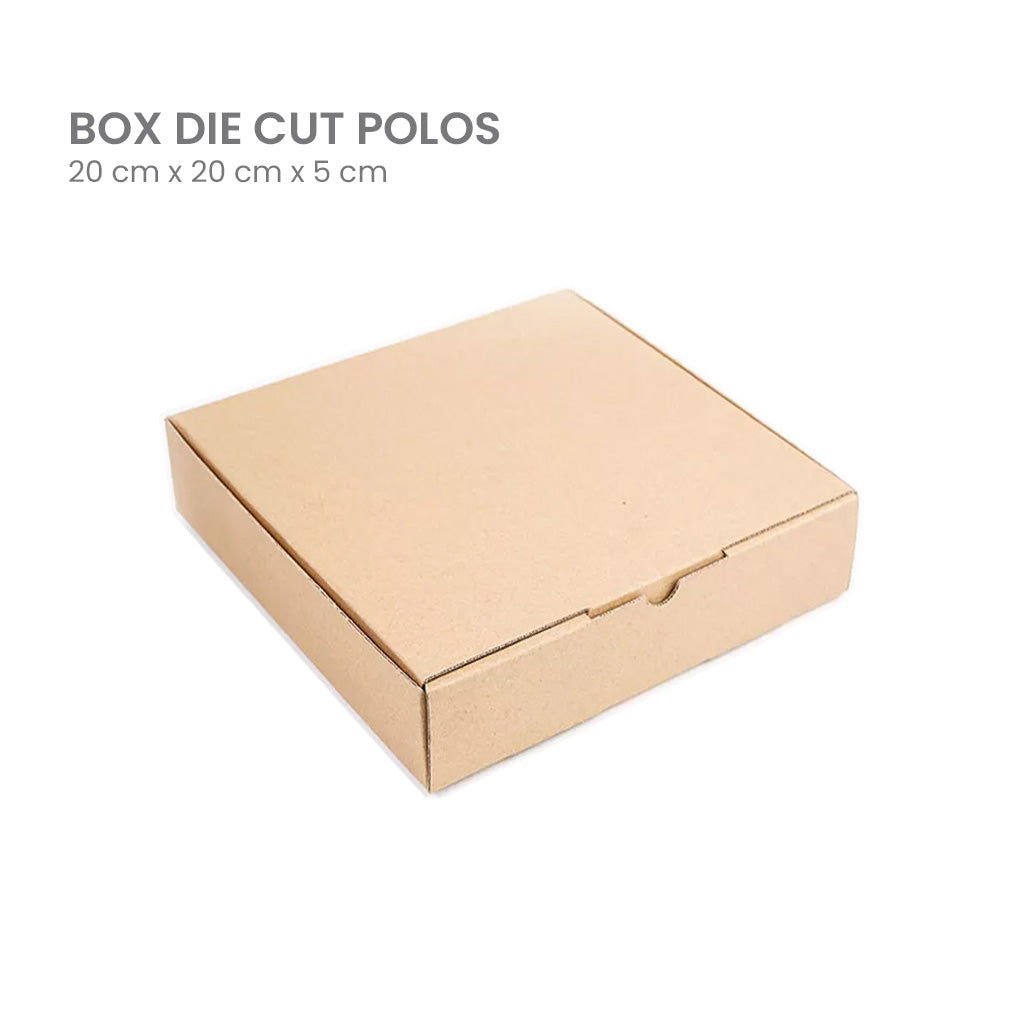 Kotak Kardus Box Karton Die Cut 20x20x5 cm Kerdus Dus Baru Warna Polos Natural