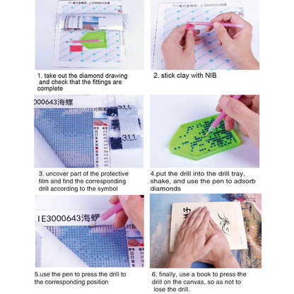DIY 5D Diamond Painting Lukisan Full Drill Tanpa Frame Medium seri E
