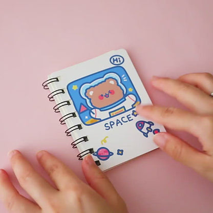 Buku Memo Kecil Spiral Notebook Mini Buku Catatan Kecil Karakter Kartun Lucu DCA0898
