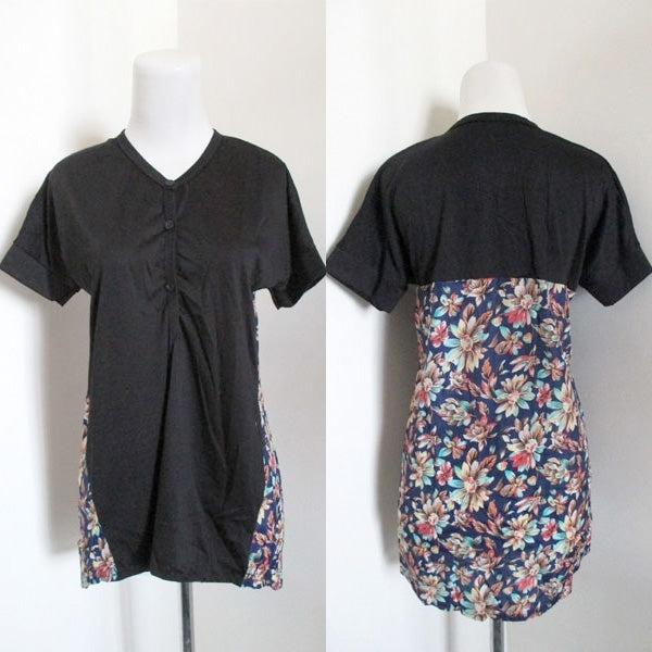 Shirt Loose Long Floral Import