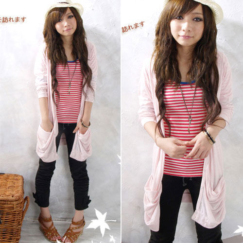 Cardigan Long Sleeved Pocket Long