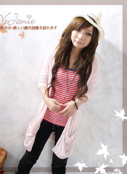 Cardigan Long Sleeved Pocket Long