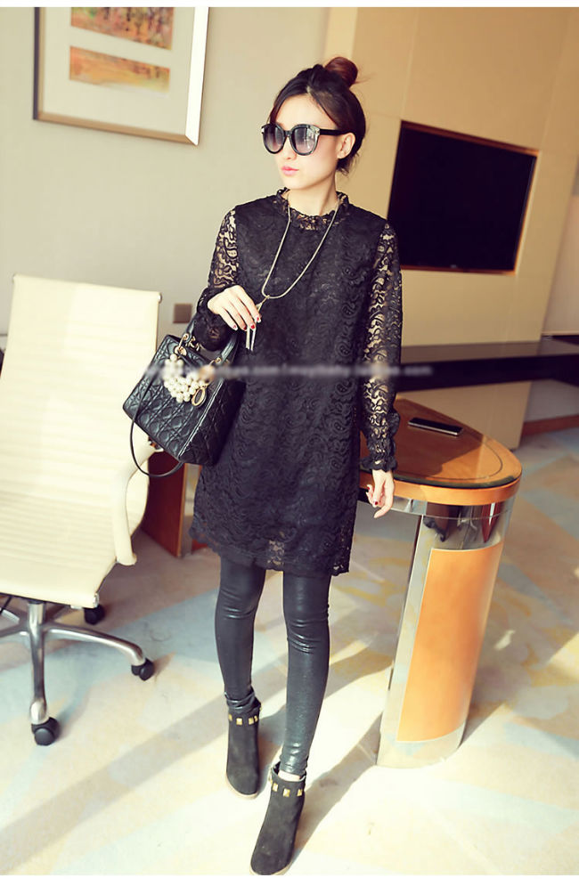 Long Sleeved Lace Dress