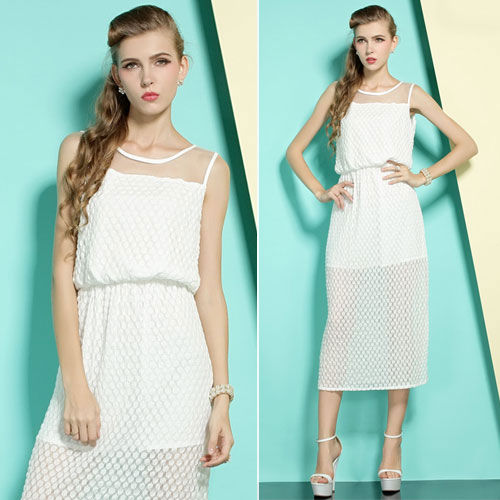 Summer Lace Sleeveless Dress