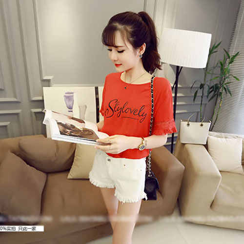 T-Shirt Stylovely Short Sleeved