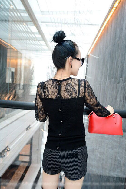 Shirt Lace Long Sleeved