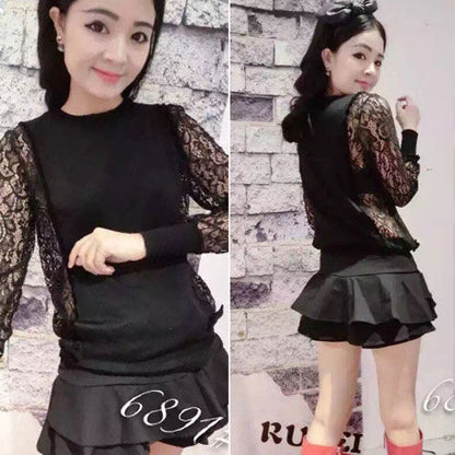 Shirt Lace Long Sleeved