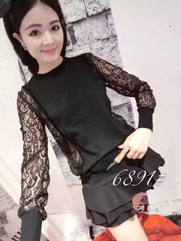 Shirt Lace Long Sleeved