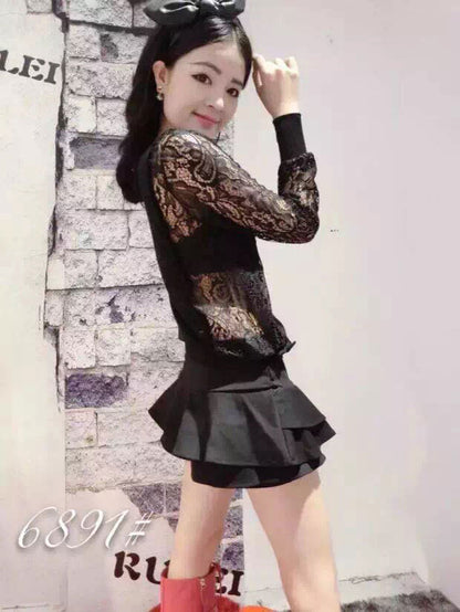 Shirt Lace Long Sleeved