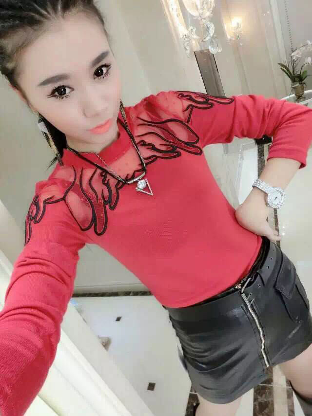 Shirt Embroidery Long Sleeved