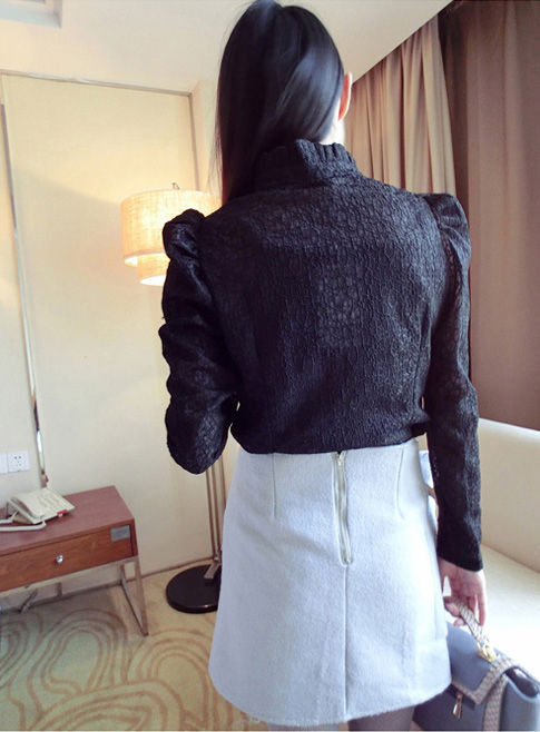 Blouse Lace Long Sleeved Korean