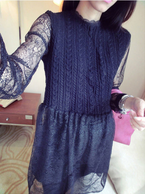 Shirt Lace Long Sleeved