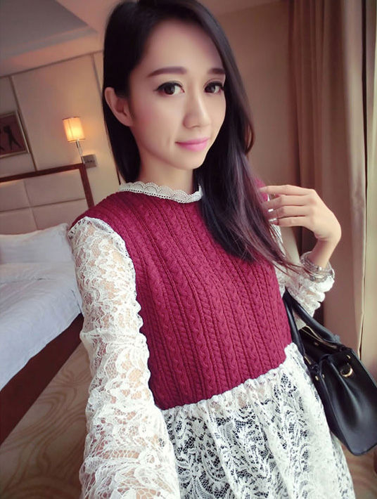 Shirt Lace Long Sleeved