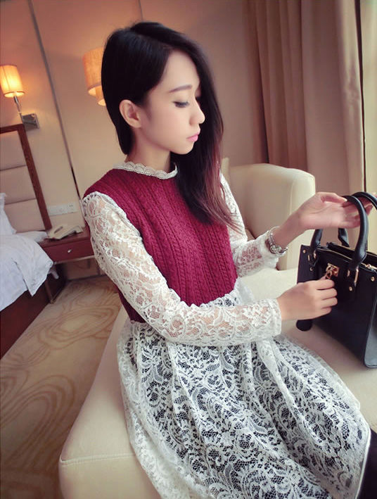 Shirt Lace Long Sleeved