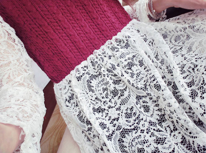 Shirt Lace Long Sleeved