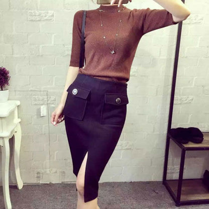 Skirt Double Pocket Slit