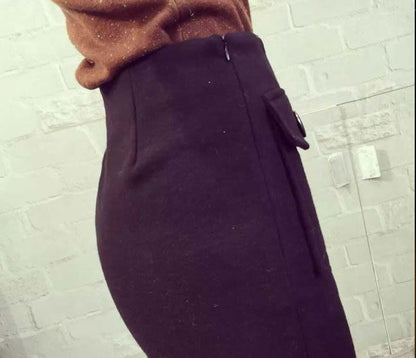 Skirt Double Pocket Slit